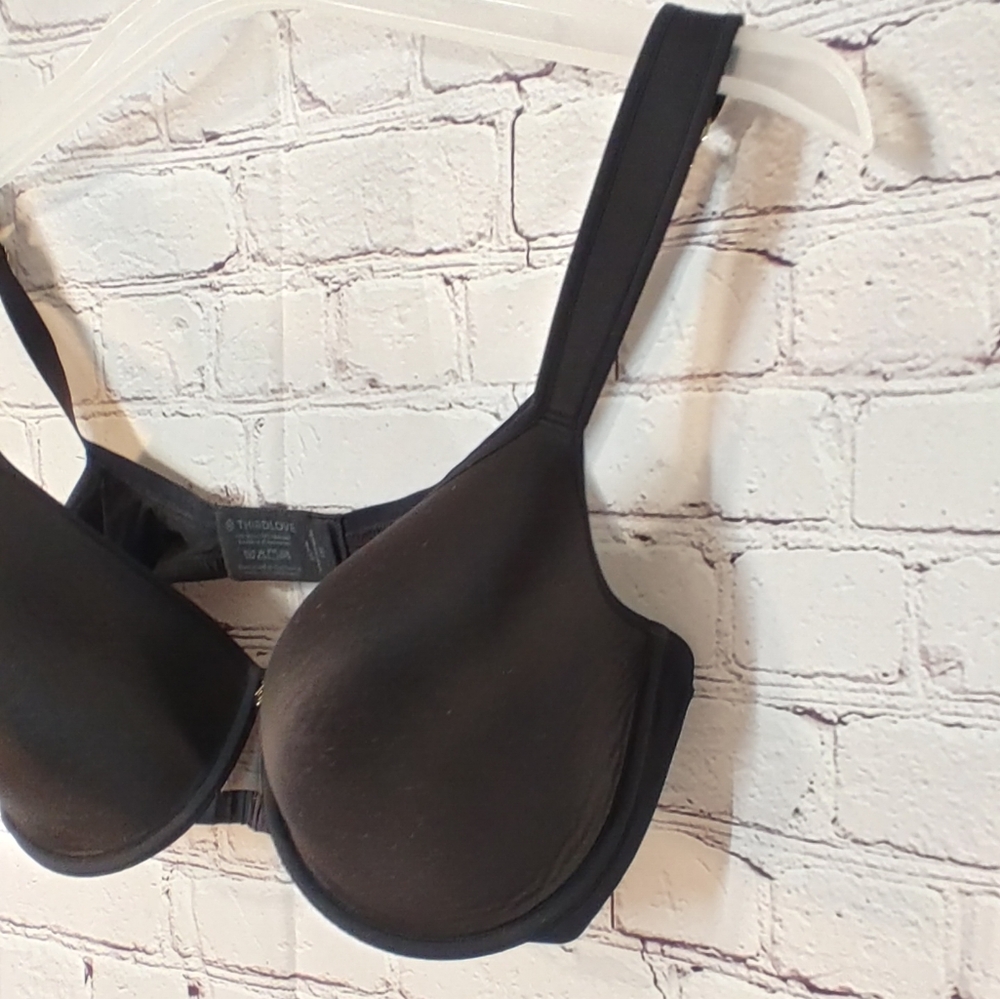 Thirdlove Perfect Coverage Black Underwire Bra 38e - image 3